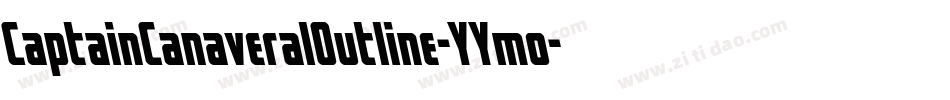 CaptainCanaveralOutline-YYmo字体转换