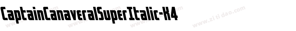 CaptainCanaveralSuperItalic-K4Y7字体转换