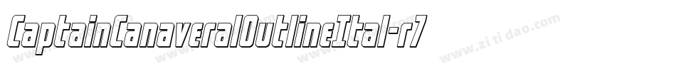 CaptainCanaveralOutlineItal-r7z7字体转换