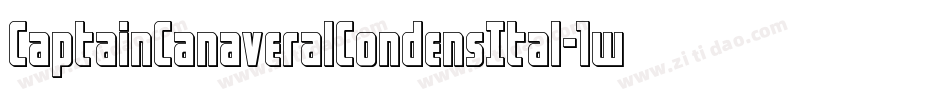 CaptainCanaveralCondensItal-1w02字体转换