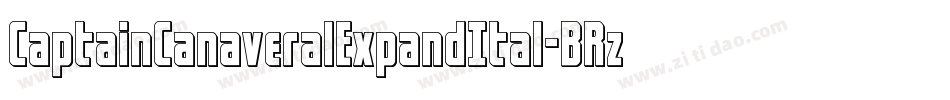 CaptainCanaveralExpandItal-BRzd字体转换