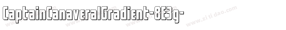CaptainCanaveralGradient-8E3g字体转换