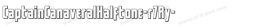 CaptainCanaveralHalftone-r7Ry字体转换