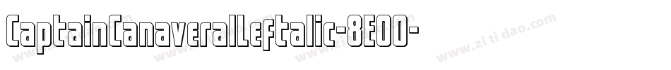 CaptainCanaveralLeftalic-8E00字体转换