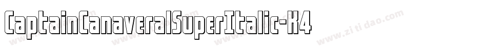 CaptainCanaveralSuperItalic-K4Y7字体转换
