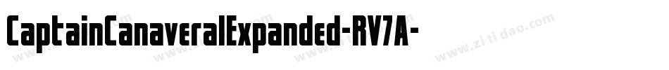 CaptainCanaveralExpanded-RV7A字体转换