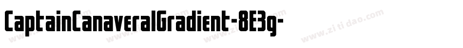 CaptainCanaveralGradient-8E3g字体转换