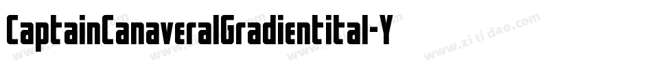 CaptainCanaveralGradientital-YYoO字体转换