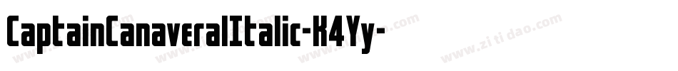 CaptainCanaveralItalic-K4Yy字体转换