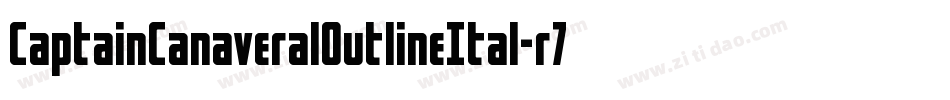CaptainCanaveralOutlineItal-r7z7字体转换