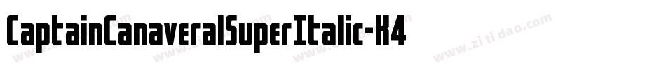CaptainCanaveralSuperItalic-K4Y7字体转换