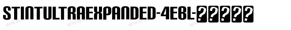 StintUltraExpanded-4EBl字体转换
