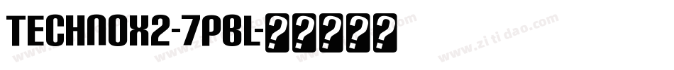 Technox2-7PBl字体转换