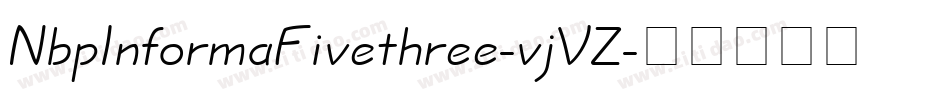 NbpInformaFivethree-vjVZ字体转换