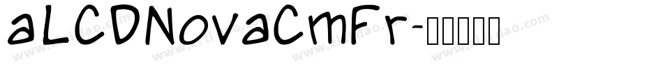 a_LCDNovaCmFr字体转换