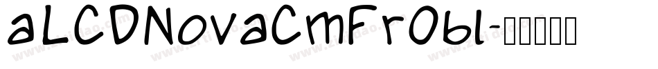 a_LCDNovaCmFrObl字体转换
