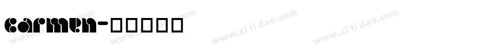 carmen字体转换