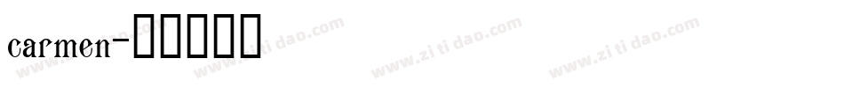carmen字体转换