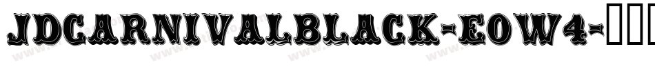 JdCarnivalBlack-Eow4字体转换