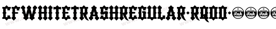 CfWhiteTrashRegular-rqoO字体转换