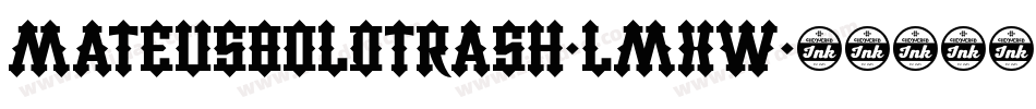 MateusboldTrash-LmxW字体转换