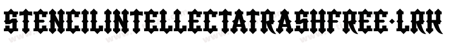StenciLintellectaTrashFree-LrK5字体转换