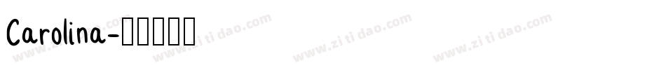 Carolina字体转换
