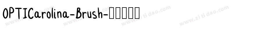 OPTICarolina-Brush字体转换