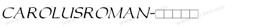 CarolusRoman字体转换