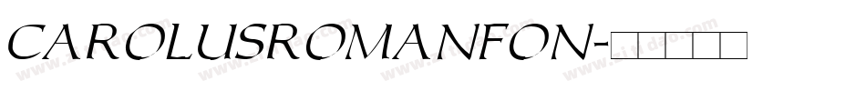 CarolusRomanFon字体转换
