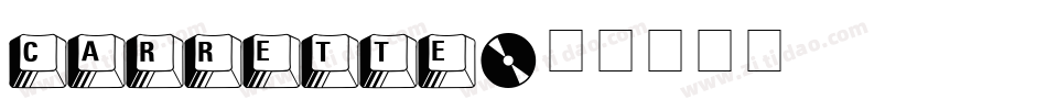 carrette字体转换