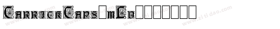 CarrickCaps-mLv2字体转换