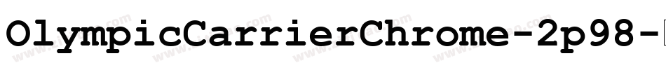 OlympicCarrierChrome-2p98字体转换