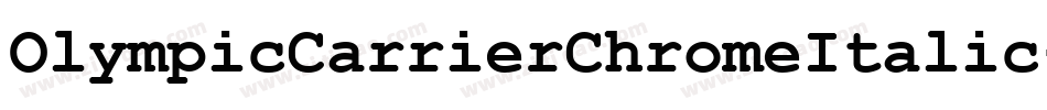 OlympicCarrierChromeItalic-v96M字体转换