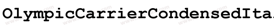 OlympicCarrierCondensedItal-n7qP字体转换