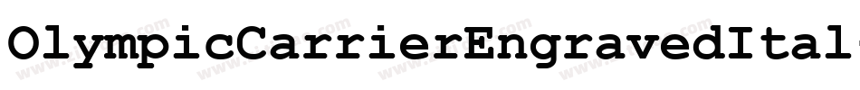 OlympicCarrierEngravedItal-RWYW字体转换