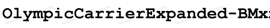 OlympicCarrierExpanded-BMxx字体转换