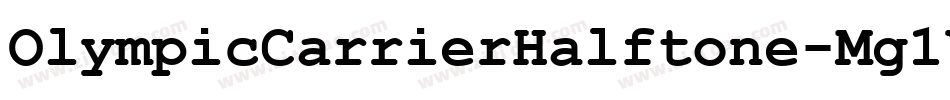 OlympicCarrierHalftone-Mg1Y字体转换