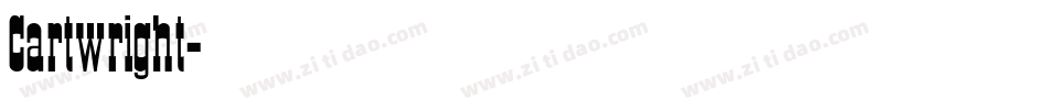 Cartwright字体转换