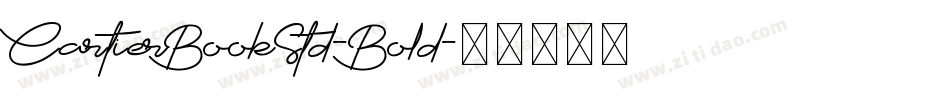 CartierBookStd-Bold字体转换