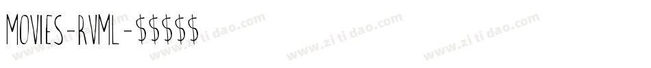 Movies-Rvml字体转换