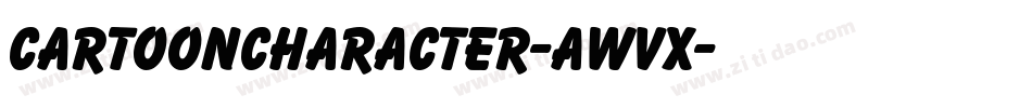 CartoonCharacter-aWvx字体转换