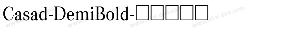 Casad-DemiBold字体转换