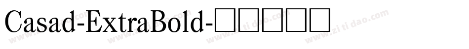 Casad-ExtraBold字体转换