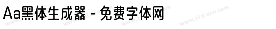 Aa黑体生成器字体转换