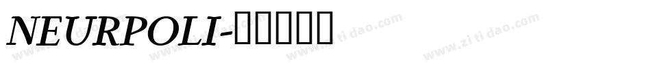 NEURPOLI字体转换