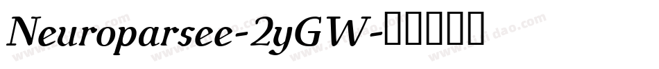 Neuroparsee-2yGW字体转换