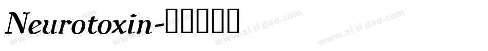 Neurotoxin字体转换