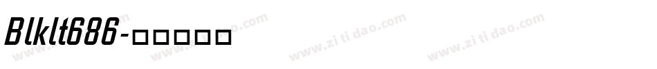 Blklt686字体转换