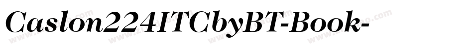 Caslon224ITCbyBT-Book字体转换